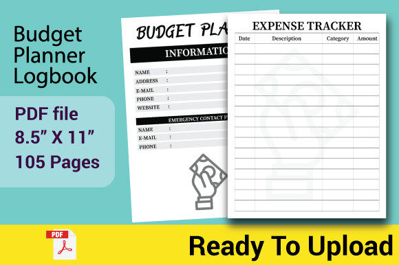 Download Budget Planner Logbook KDP Interior - Budget planner Collection