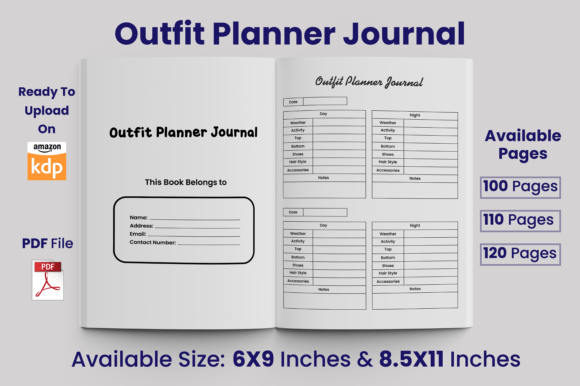 Download Outfit Planner Journal KDP Interior - Premium Resources