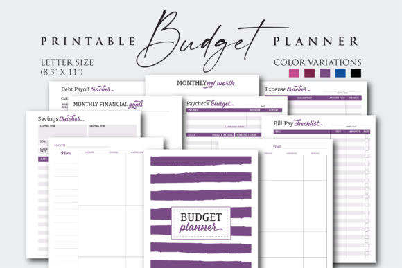 Download Letter Size Paycheck Budget Planner - Budget planner Collection