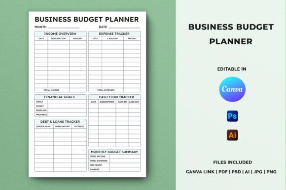 Download Business Budget Planner Template - Budget planner Collection