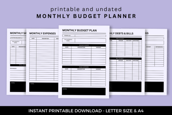 Download Monthly Budget Planner - Budget planner Collection