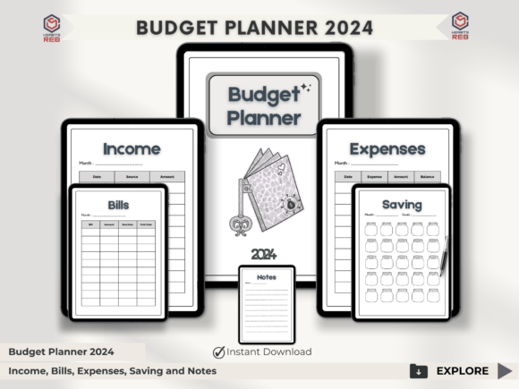 Download Digital Budget Planner 2024 - Budget planner Collection